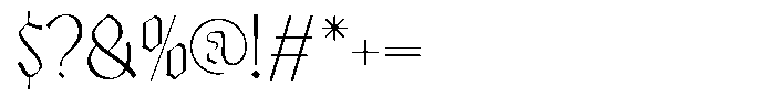 Bageshron Extra Light Font OTHER CHARS