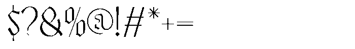 Bageshron Light Font OTHER CHARS
