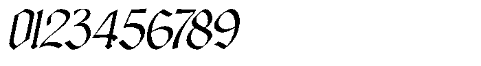 Bageshron Medium Slanted Font OTHER CHARS