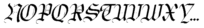 Bageshron Medium Slanted Font UPPERCASE