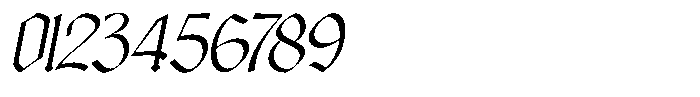 Bageshron Regular Slanted Font OTHER CHARS