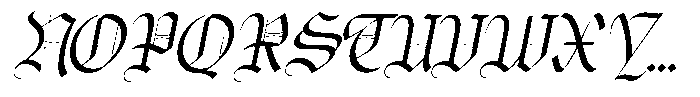 Bageshron Regular Slanted Font UPPERCASE