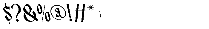 Bageshron Reversed Bold Font OTHER CHARS