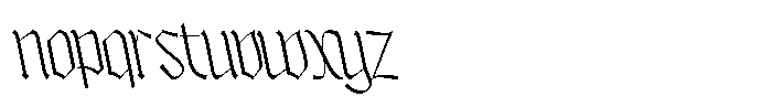 Bageshron Reversed Extra Light Font LOWERCASE