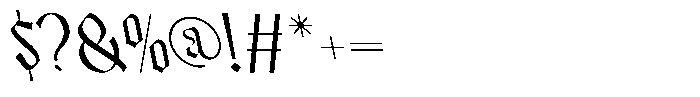 Bageshron Reversed Medium Font OTHER CHARS