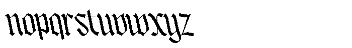 Bageshron Reversed Medium Font LOWERCASE