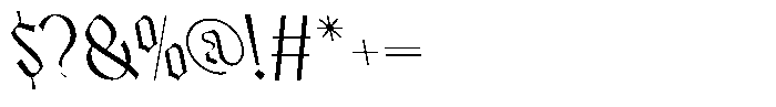 Bageshron Reversed Regular Font OTHER CHARS