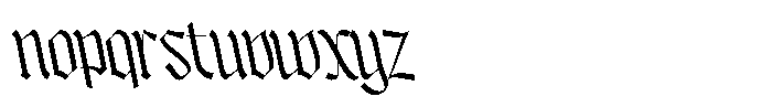 Bageshron Reversed Regular Font LOWERCASE