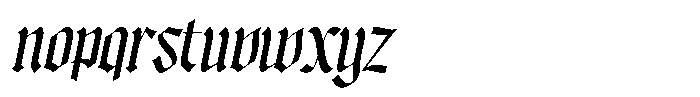 Bageshron Semi Bold Slanted Font LOWERCASE