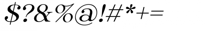 Bageurville Oblique Font OTHER CHARS