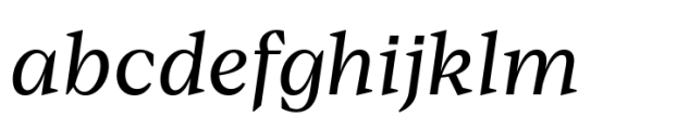 Baghira Regular Italic Font LOWERCASE