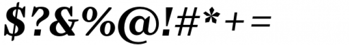 Baghira Semi Bold Italic Font OTHER CHARS