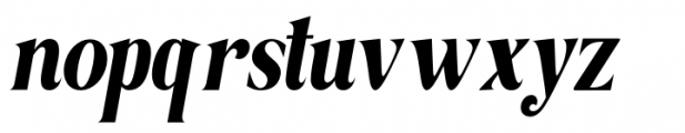 Bagilean Geliayditan Elegant Condensed Italic Font LOWERCASE
