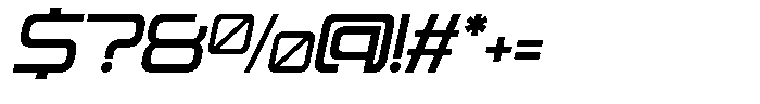 Bagion Oblique Font OTHER CHARS