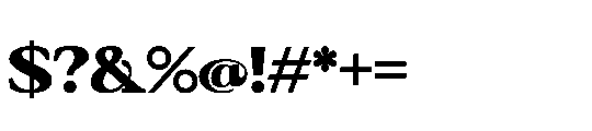Bagiora Black Font OTHER CHARS