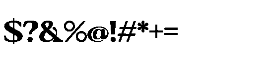 Bagiora Extrabold Font OTHER CHARS