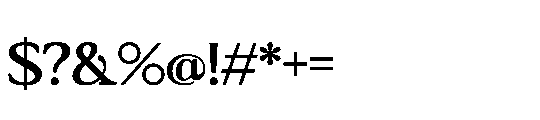 Bagiora Semibold Font OTHER CHARS