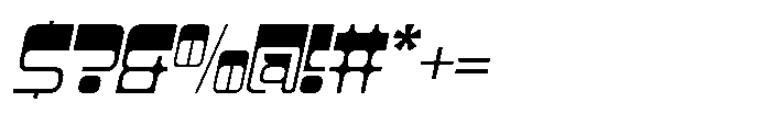 Bagisk Slant Font OTHER CHARS