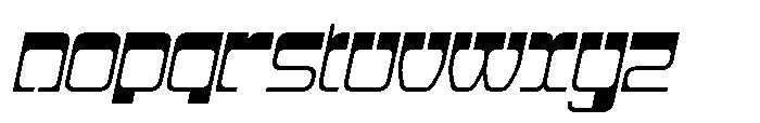 Bagisk Slant Font LOWERCASE