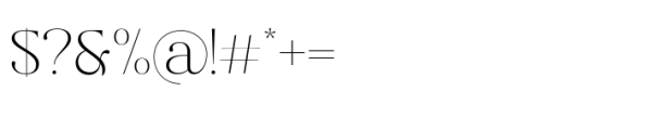 Bagler Thin Font OTHER CHARS