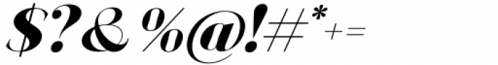 Bagoni Type Bold Italic Font OTHER CHARS