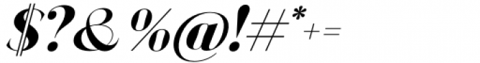 Bagoni Type Italic Font OTHER CHARS