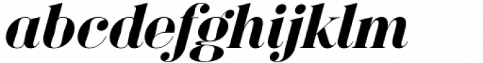 Bagoni Type Italic Font LOWERCASE