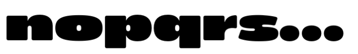 Bagor Round Expanded Font LOWERCASE