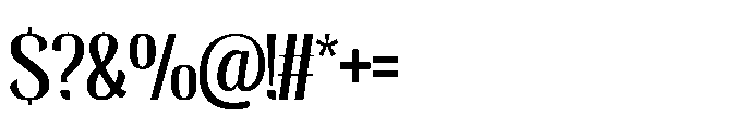 Bagrek Display Font OTHER CHARS