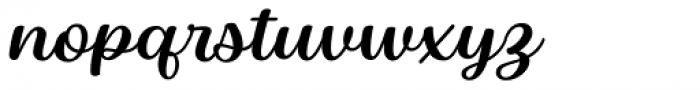 Baguet Script Regular italic Font LOWERCASE