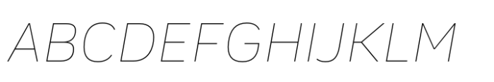 Bahn Thin Italic Font UPPERCASE