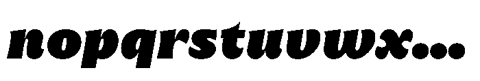 Baile Italic Font LOWERCASE