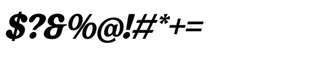 Bailey Retora Italic Font OTHER CHARS
