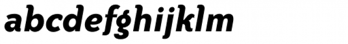 Bailey Sans Std Bold Italic Font LOWERCASE