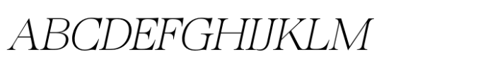 Bailsun Thin Italic Font UPPERCASE