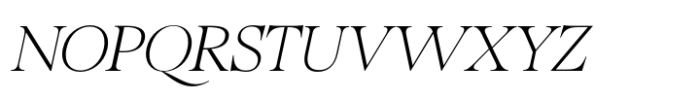 Bailsun Thin Italic Font UPPERCASE
