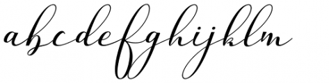 Bainbrydge Script Regular Font LOWERCASE