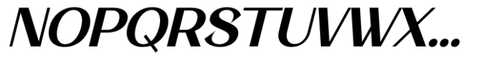 Bainley Italic Font UPPERCASE
