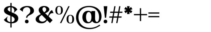 Bainley Regular Font OTHER CHARS