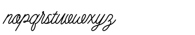 Baistily Italic Font LOWERCASE