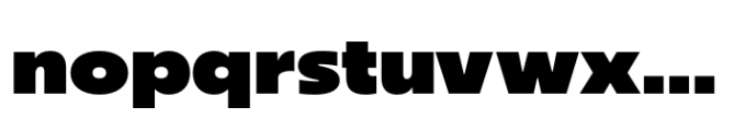 Bajazzo Expanded Black Font LOWERCASE