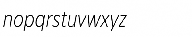 Bajazzo Narrow Thin Italic Font LOWERCASE