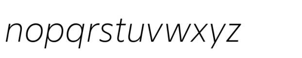 Bajazzo Thin Italic Font LOWERCASE