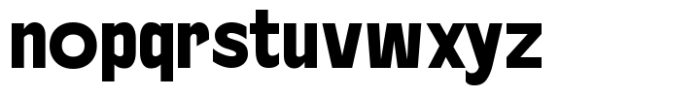 Baji Standard Extra Bold Font LOWERCASE