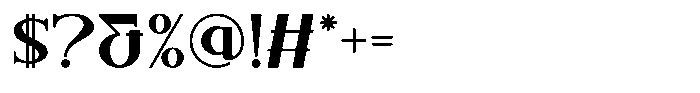 Bakaza Font OTHER CHARS