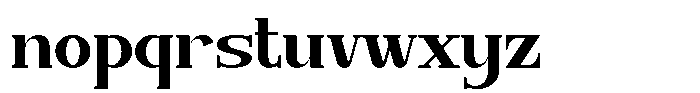 Bakaza Font LOWERCASE