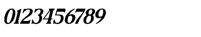 Bakeri Italic Font OTHER CHARS