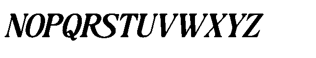 Bakeri Italic Font UPPERCASE