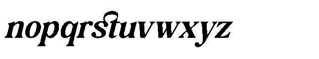 Bakeri Italic Font LOWERCASE