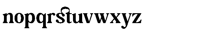 Bakeri Regular Font LOWERCASE